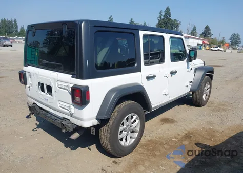 2023 Jeep Wrangler 4-Door Sport S 4X4 z USA, uszkodzony, nr VIN 1C4HJXDN5PW681679